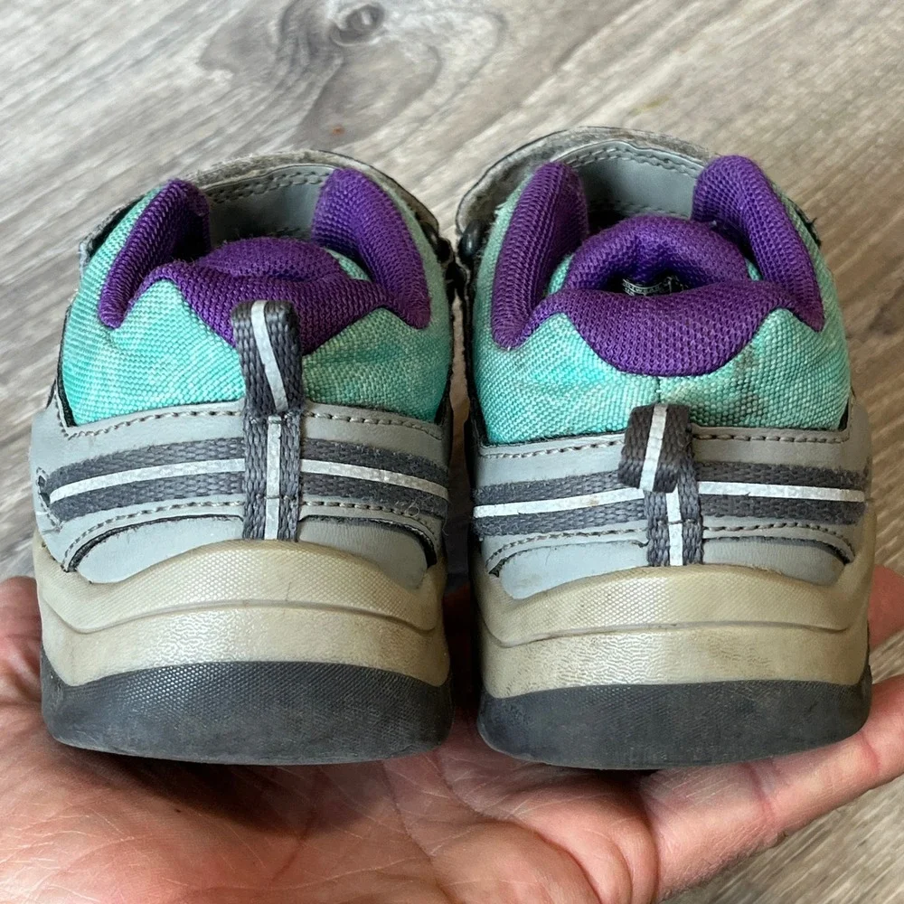 Keen Knotch Peak Kids Toddler 9 Teal Purple Hiking Sneakers 1026066